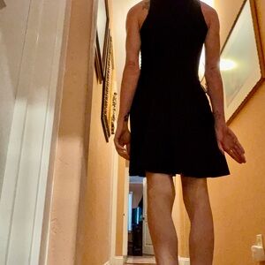 Parker Black Sheath Dress Sleeveless Scoop Neck Cocktail